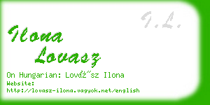 ilona lovasz business card